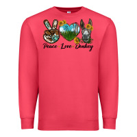 Cardinal Peace Love Donkey Head Premium Sweatshirt - LillyAllenDesigns