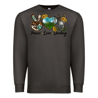 Smoke Peace Love Donkey Head Premium Sweatshirt - LillyAllenDesigns