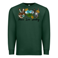 Sports Green Peace Love Donkey Head Premium Sweatshirt - LillyAllenDesigns