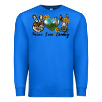 True Royal Peace Love Donkey Head Premium Sweatshirt - LillyAllenDesigns