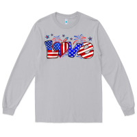 Moon Dust love 4th of july Long Sleeve Tee - Zillion Design Studio