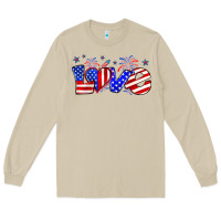 Mushroom love 4th of july Long Sleeve Tee - Zillion Design Studio