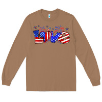 Toasted Coconut love 4th of july Long Sleeve Tee - Zillion Design Studio