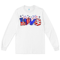 White love 4th of july Long Sleeve Tee - Zillion Design Studio
