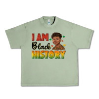 Oil Green i am black history with afro black boy Urban Heavy Tee - texasbilliewilder