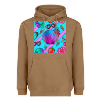 Toasted Coconut sea shell Heavyweight Hoodie - BundleAndBundleShop