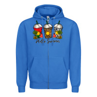True Royal hello summer Zipper Hoodie - CowhideDigitalArt