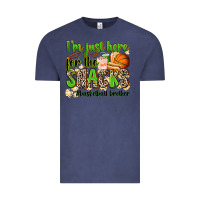 Vintage Denim im just here for the snacks basketball brother Vintage Tee - Zillion Design Studio
