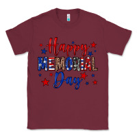 Burgundy Happy memorial day Classic Tee - Neo Western