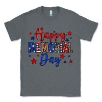 Charcoal Heather Happy memorial day Classic Tee - Neo Western