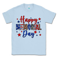 Dusty Blue Happy memorial day Classic Tee - Neo Western