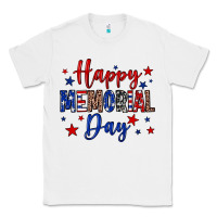White Happy memorial day Classic Tee - Neo Western