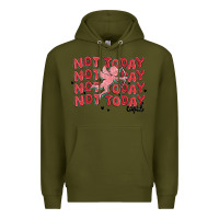 Army Green not today cupid Premium Hoodie - MaliasSmallBusiness