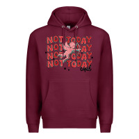Burgundy not today cupid Premium Hoodie - MaliasSmallBusiness