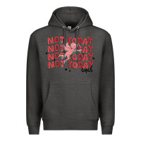 Charcoal Heather not today cupid Premium Hoodie - MaliasSmallBusiness