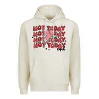 Oatmeal Heather not today cupid Premium Hoodie - MaliasSmallBusiness