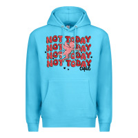 Ocean Blue not today cupid Premium Hoodie - MaliasSmallBusiness