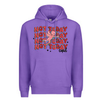 Purple not today cupid Premium Hoodie - MaliasSmallBusiness