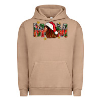 Pigment Burro Western Mom With Woman In Santa Hat Urban Hoodie - BundleAndBundleShop