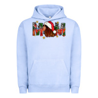 Pigment Grape Ice Western Mom With Woman In Santa Hat Urban Hoodie - BundleAndBundleShop