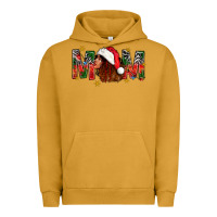Pigment Peanut Butter Western Mom With Woman In Santa Hat Urban Hoodie - BundleAndBundleShop