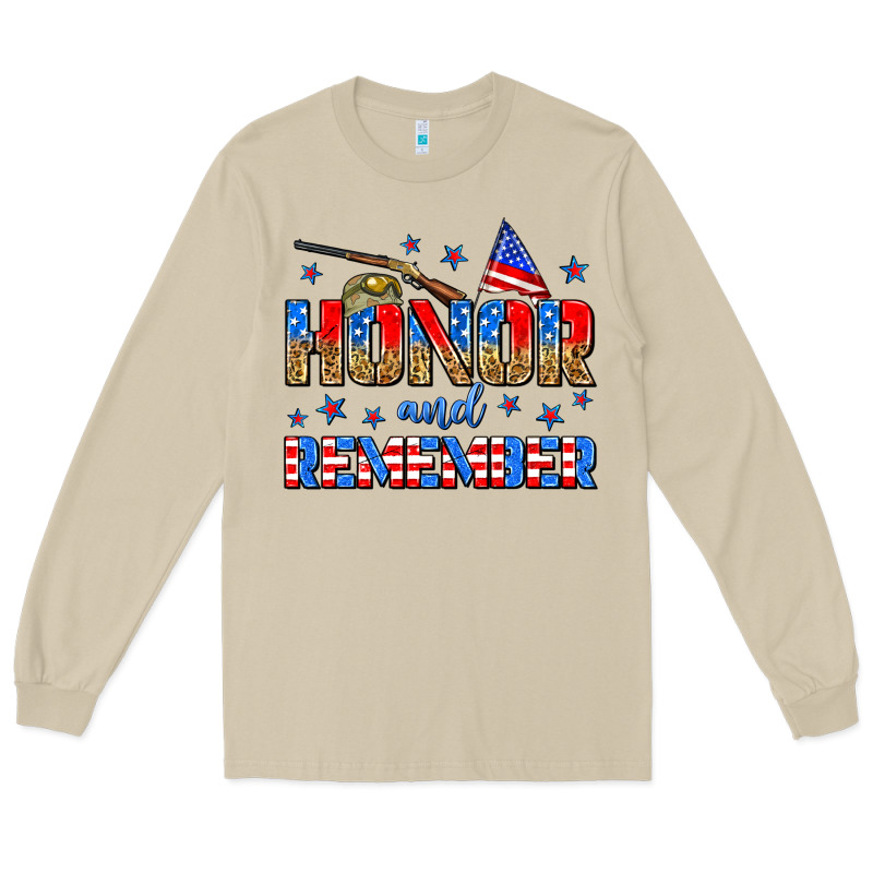 Honor And Remember Long Sleeve Tee by Zillion Design Studio | Teevron