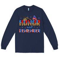 Navy honor and remember Long Sleeve Tee - Zillion Design Studio