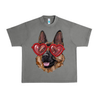 Tornado German shepherd with love glasses Urban Heavy Tee - RanaPortraitStore