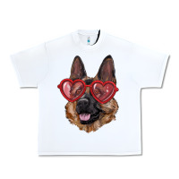 White German shepherd with love glasses Urban Heavy Tee - RanaPortraitStore