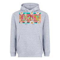 Heather Grey hippie and daisys license plate template Heavyweight Hoodie - Artiststas