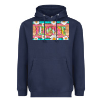 Navy hippie and daisys license plate template Heavyweight Hoodie - Artiststas