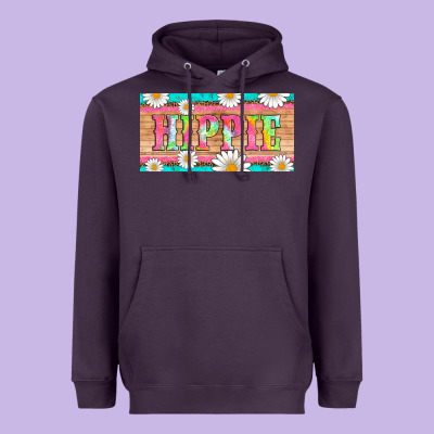 Hippie And Daisys License Plate Template Heavyweight Hoodie Designed By Artiststas