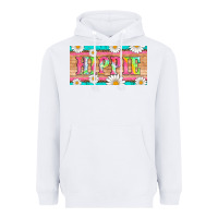 White hippie and daisys license plate template Heavyweight Hoodie - Artiststas