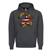 Smoke western 4th of july star Zipper Hoodie - HRA Design Shop