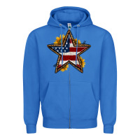 True Royal western 4th of july star Zipper Hoodie - HRA Design Shop
