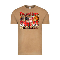 Vintage Camel im just here for the snacks basketball sister Vintage Tee - Zillion Design Studio