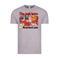 Vintage Zinc im just here for the snacks basketball sister Vintage Tee - Zillion Design Studio