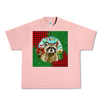 Salmon christmas raccoon Urban Heavy Tee - BarkalooDesign