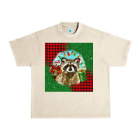 Sandshell christmas raccoon Urban Heavy Tee - BarkalooDesign