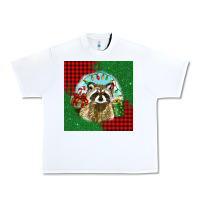 White christmas raccoon Urban Heavy Tee - BarkalooDesign