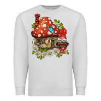 Dove Grey welcome gnome ladybug Premium Sweatshirt - BarkalooDesign