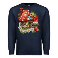 Navy welcome gnome ladybug Premium Sweatshirt - BarkalooDesign