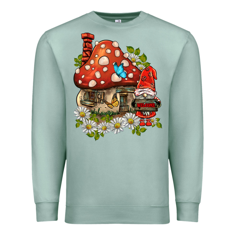 Welcome Gnome Ladybug Premium Sweatshirt by BarkalooDesign | Teevron