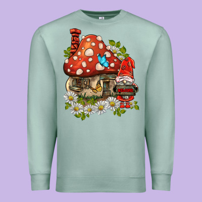 Welcome Gnome Ladybug Premium Sweatshirt Designed By Barkaloodesign