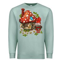 Seafoam welcome gnome ladybug Premium Sweatshirt - BarkalooDesign