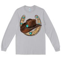 Moon Dust horseshoe cowboy hat Long Sleeve Tee - RanaPortraitStore