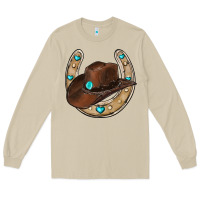 Mushroom horseshoe cowboy hat Long Sleeve Tee - RanaPortraitStore