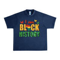 Navy i am black history juneteenth Urban Heavy Tee - texasbilliewilder