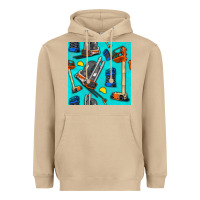 Mushroom construction vehicles Heavyweight Hoodie - BundleAndBundleShop
