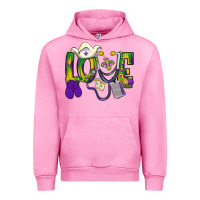 Fuchsia Pink Mardi Gras Love Nurse Urban Hoodie - BundleAndBundleShop